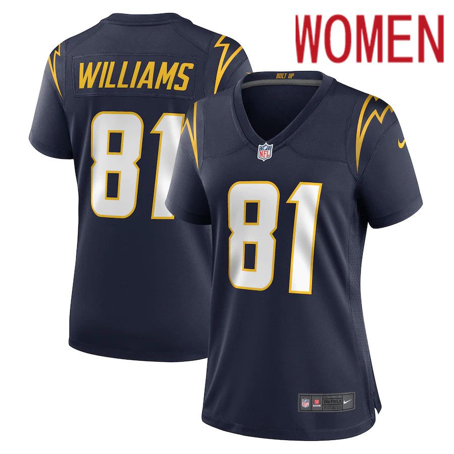 Women Los Angeles Chargers 81 Mike Williams Nike Navy Alternate Team Game NFL Jersey
